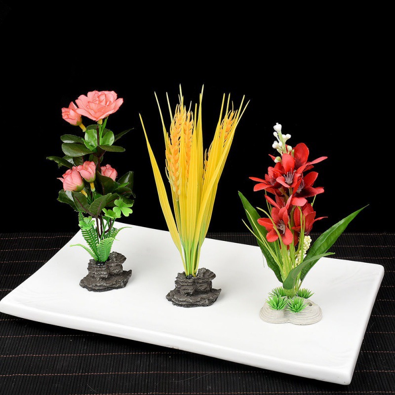 菜品摆盘花盘饰花酒店仿真摆盘装饰菜品点缀创意花草餐厅冷菜盘头|ru
