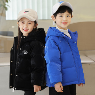 Children's down jacket girls 2022 winter New boys' big children Korean version of thick Foreign style coat a generation of hair
