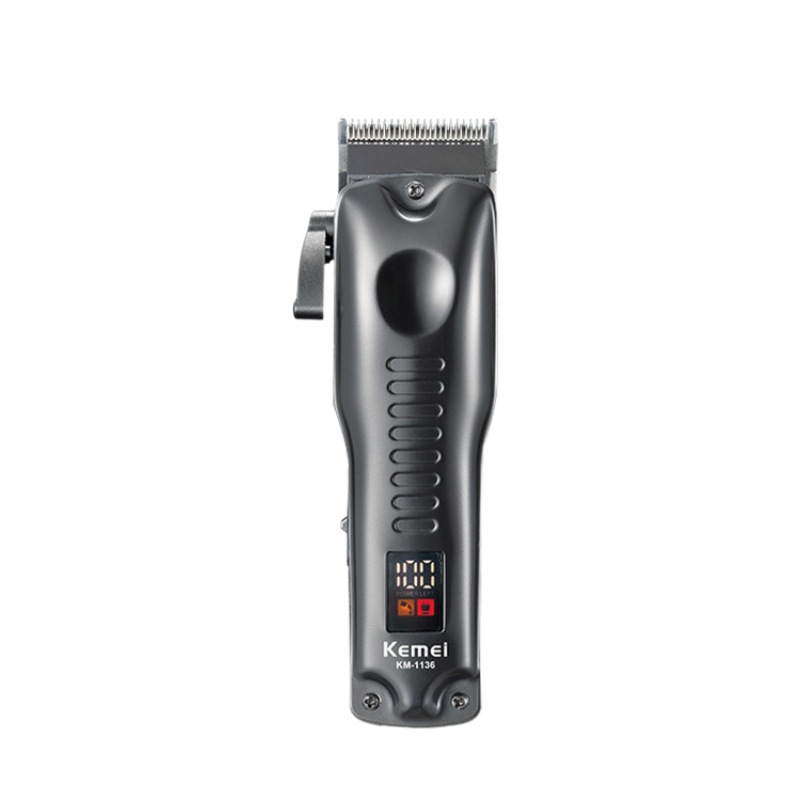 Cortadora de pelo Kemei KM-1136, cortadora de pelo eléctrica para uso en peluquerías, recargable.