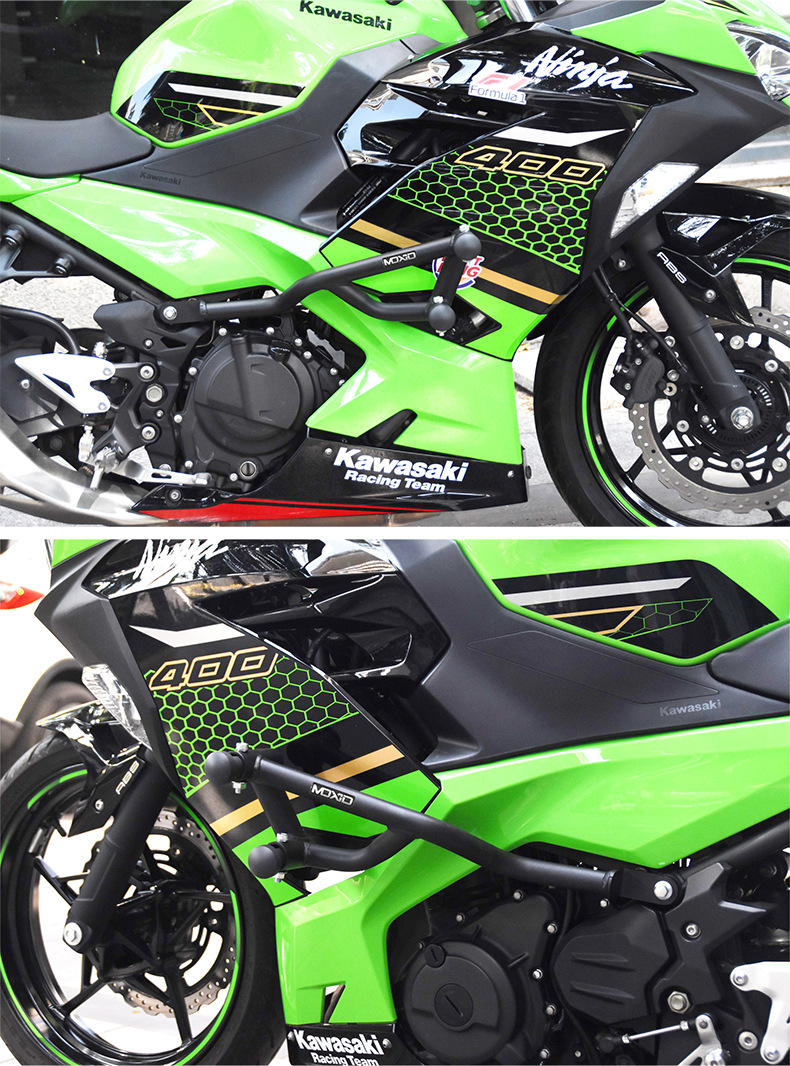 Suitable for Kawasaki Ninja400 Bumper Z400500 Spring Head Racing Bar Front Guard Bar Motorcycle Anti-Fall Bar