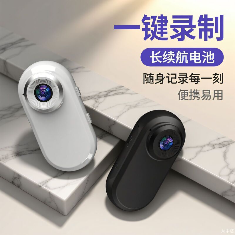 Magnetic Charging Thumb Camera 1080P Hd Anti-Shake Vlog Recorder Pet Portable Cycling Camera
