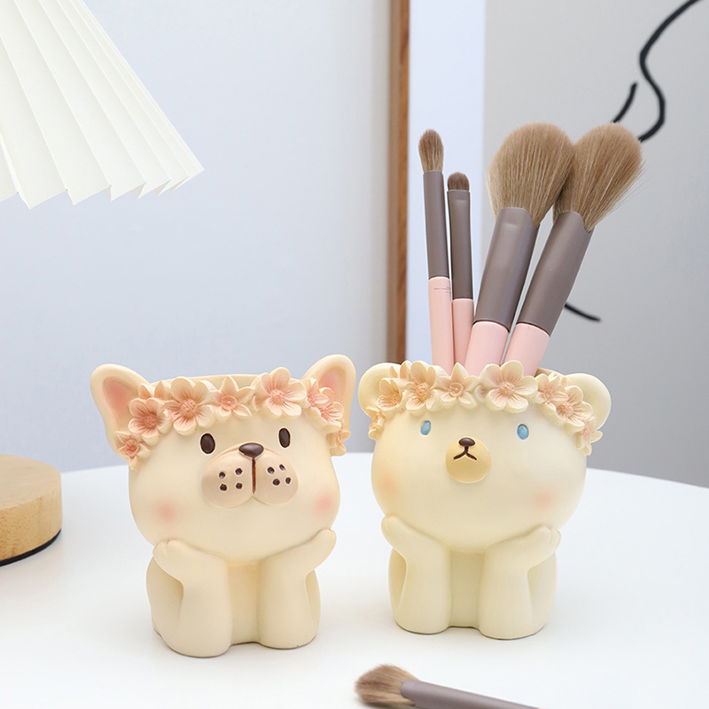 Chậu Cây Resin Chậu cây mọng nước hình động vật resin, chậu mini để bàn, tiểu cảnh sân vườn (RG-73)