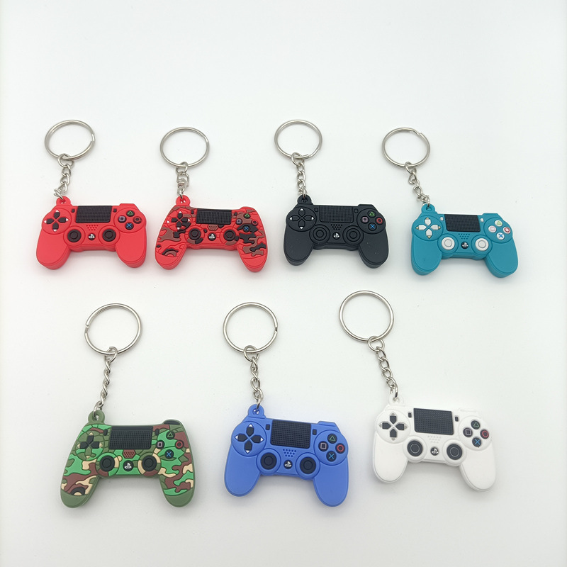 Factory simulation Nintendo game console handle keychain switch pendant mini PS4 soft Glue Creative pendant