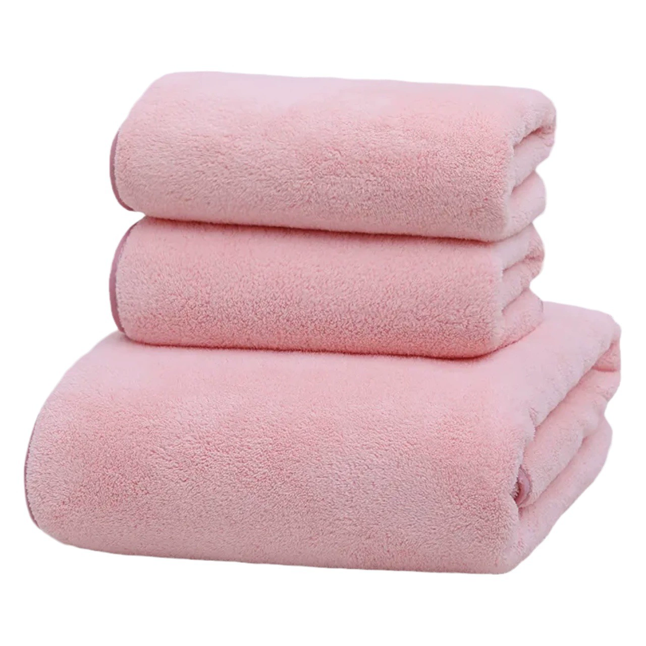 Снежное бархатное банное полотенце из трех частей увеличивает впитывание воды и быстро сушит лицо.