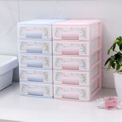 メーカー直供引き出し式収納ケースオフィス文房具収納ケースプリント多層化粧品収納棚