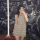 Pure Desire Striped Sexy Spice Girl C Family Sleeveless dress Women Summer New Knitted Dress Mid-length Women
