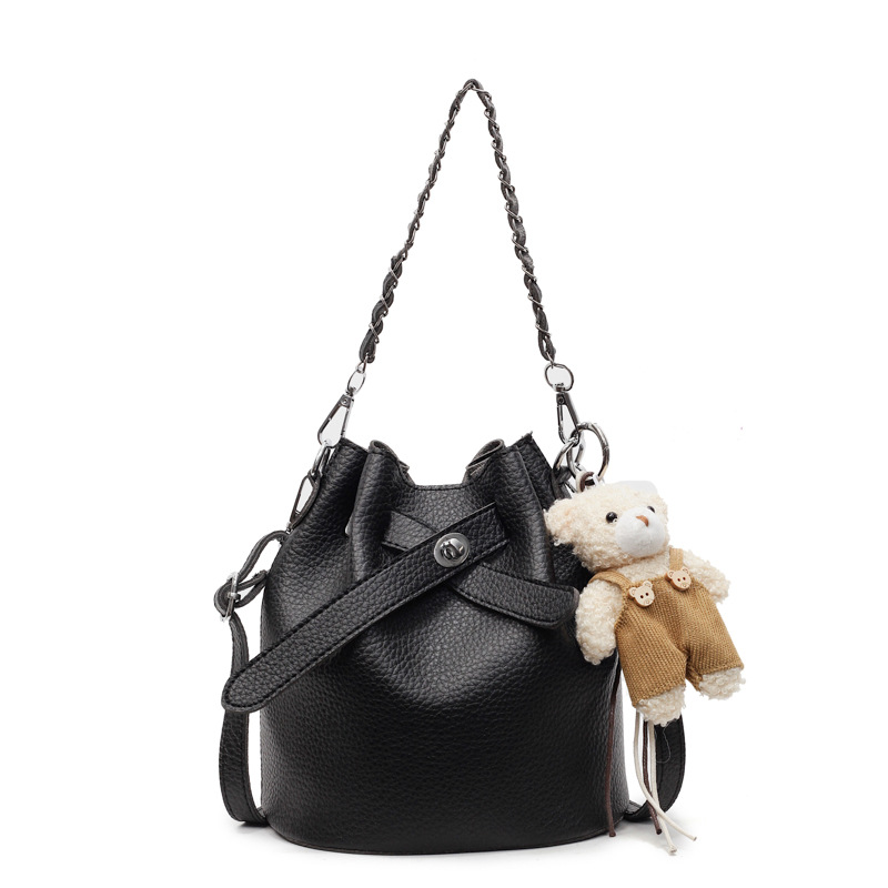 2025 nuevo estilo estilo caliente bolso de cubo coreano bolso de hombro de alto valor para mujer bolso de mensajero simple casual de todo fósforo