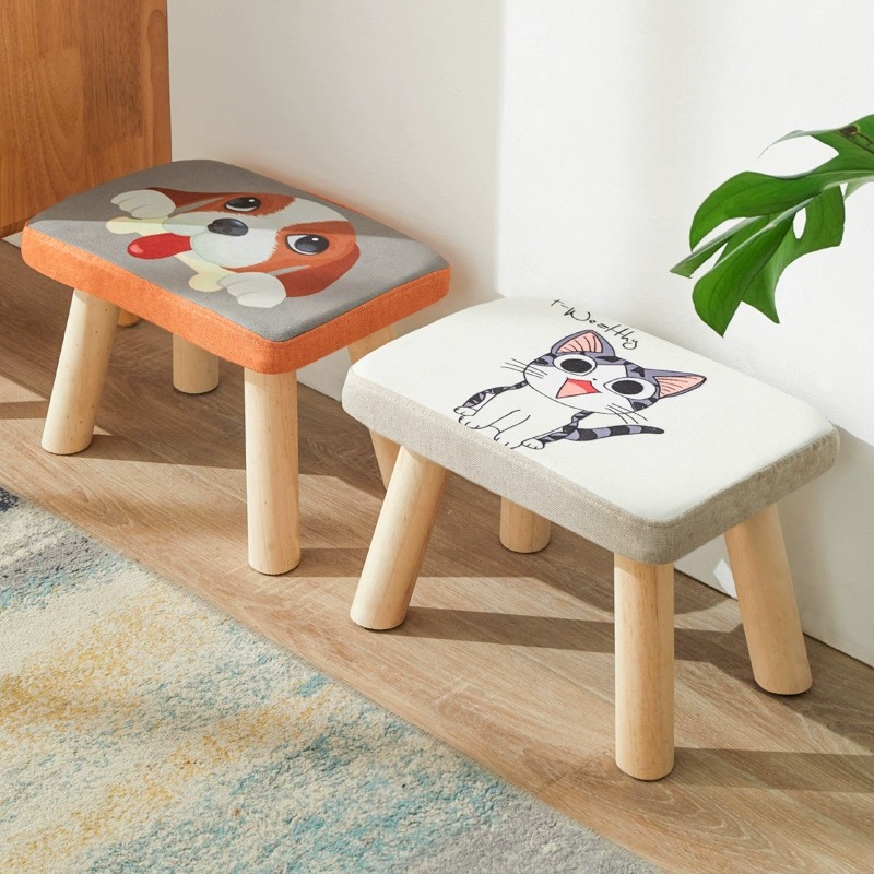 厂家直供创意时尚门口换鞋凳成人沙发凳矮凳小板凳实木家用小方凳