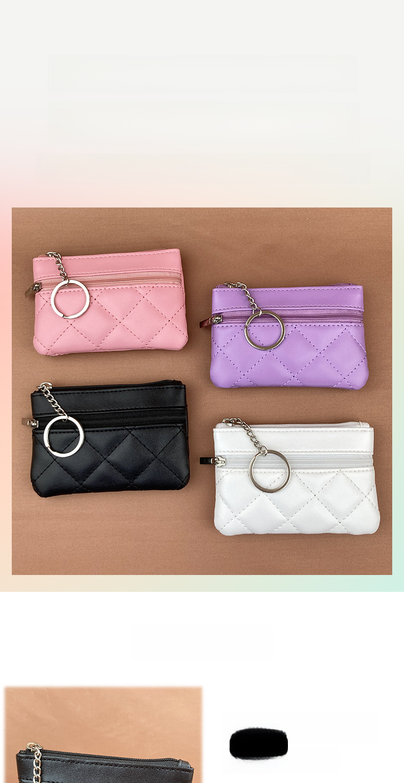 2022 New Arrival Rhomboid Card Holder Short Women's Korean Style Coin Purse Large Capacity Multi-Card Zipper Wallet_voghion.com