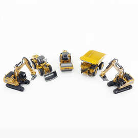 汇纳玩具1:60静态模型儿童仿真工程车履带车挖掘机合金静态模型