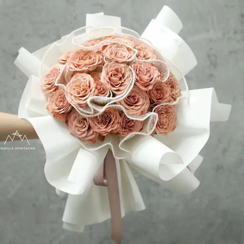 Сплошная волнистая пряжа цветочная упаковка сетка пряжа жемчужная пряжа букет упаковка волнообразная пряжа цветочный магазин цветочный мешок материал цветочной пряжи