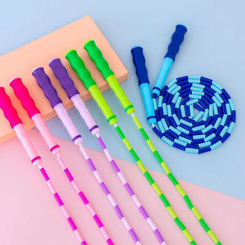 Fancy bamboo knot skipping rope for adults, children, primary and secondary school students, girls kindergarten, fancy bamboo knot skipping rope