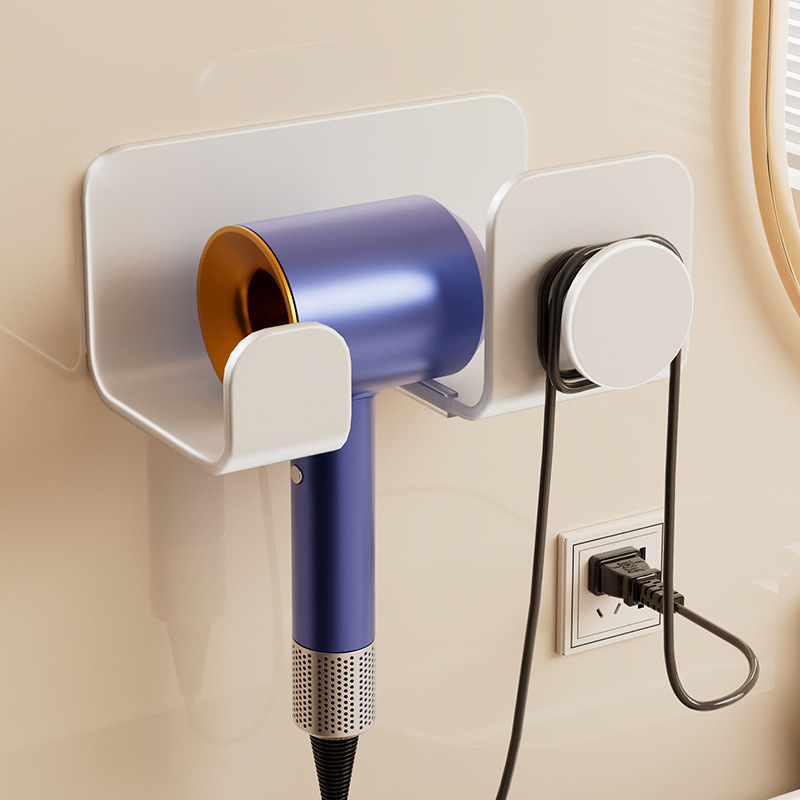 Hair dryer bracket storage rack bathroom Hair Dryer rack punch-free hair dryer storage rack bathroom wall-mounted