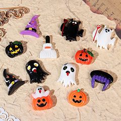クロスボーダー爆型樹脂小部品ハロウィーンdiy部品指輪ヘアピンハロウィーンパーティー靴バックルアクセサリー