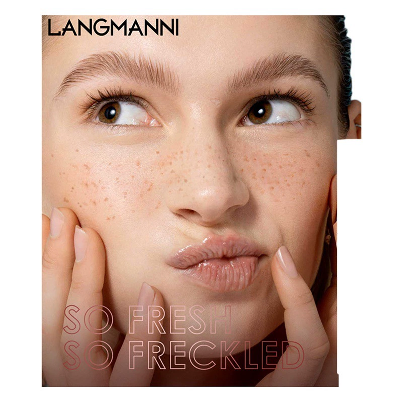 Langmanni натуральная искусственная ручка с веснушками, красочная водная ручка с фруктами, не легко удаляемая ручка для макияжа, веснушек, трансграничный цвет
