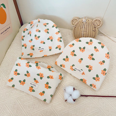 Children's single-layer hat double-layer hat scarf set, small and clear new infant baby hooded hat scarf set