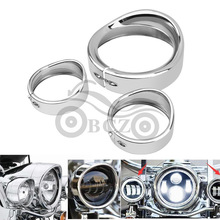 哈雷摩托车配件 7英寸 4.5英寸改装遮阳板式装饰罩 雾灯帽檐灯罩