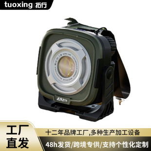 Cross-border new multifunctional small turbo outdoor light usb rechargeable large capacity portable waterproof camping work light