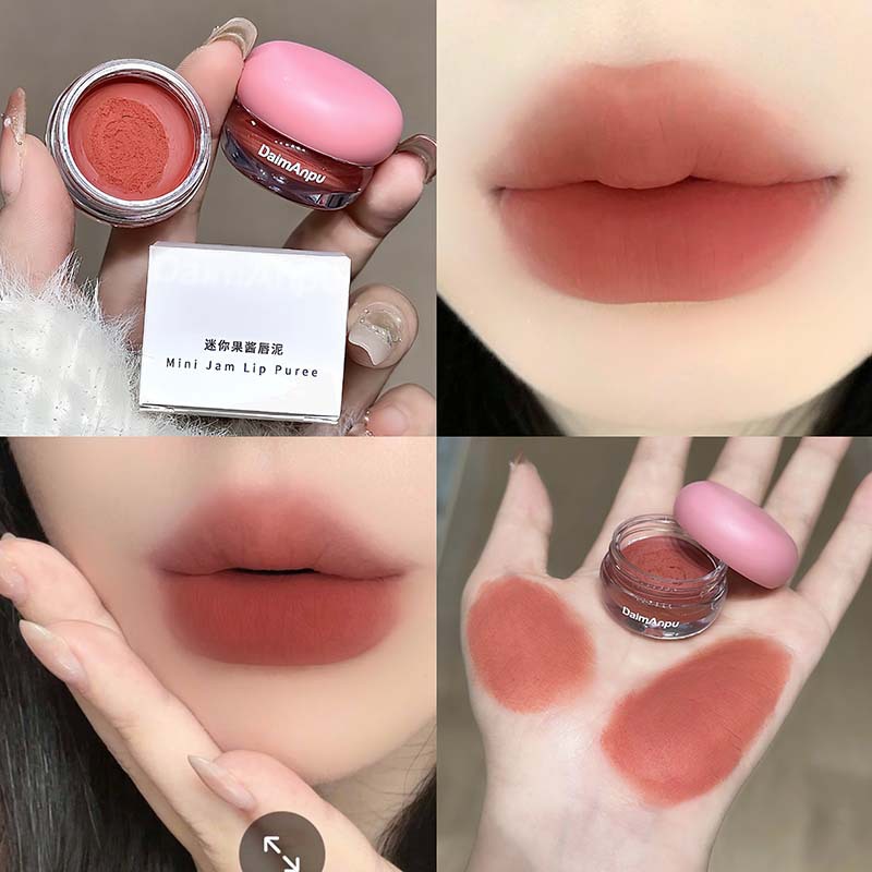 Small lipstick, matte lip balm, lip gloss, translucent shading