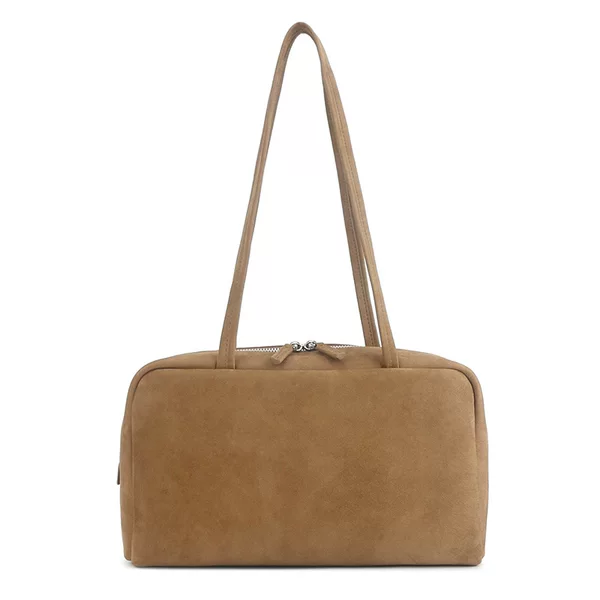 Fall/Winter Row Astra first-layer suede shoulder underarm bowling bag, niche high-end commuter handbag for women