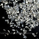 1440 Nail Art Accessories, a Whole Pack of Mini Beveled Flats-Bottomed Zircons, Transparent White Special-Shaped Piles of Diamonds, Sparkling Nail Art Diamonds
