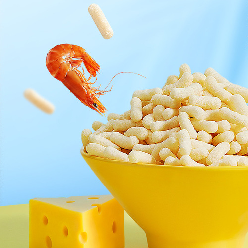 Official Little Deer Blue Blue Pouch Pastry Balls Grain Snacks Finger Pastry Sticks for Baby Food Recipe