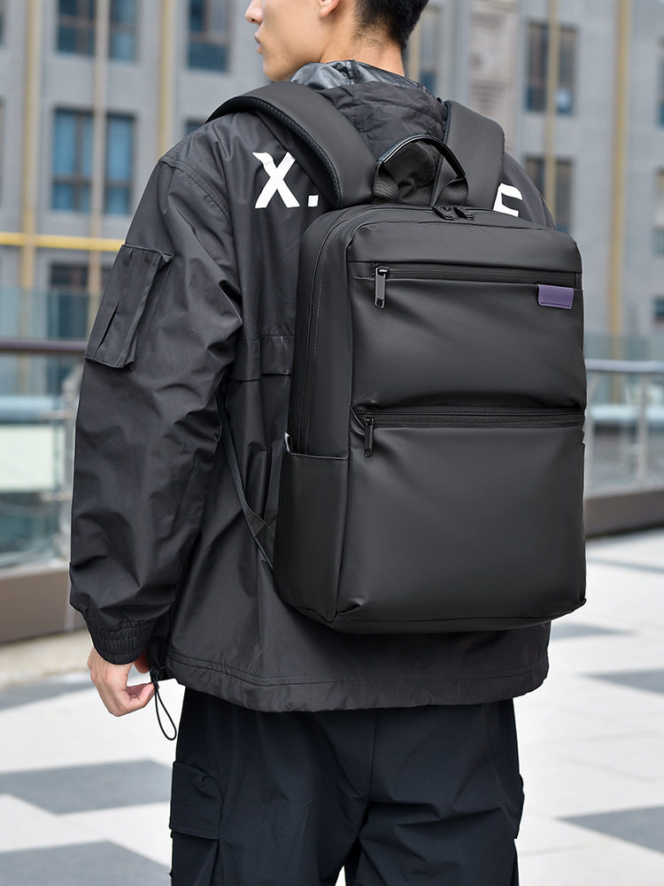 Mochila comercial simple de comercio exterior transfronterizo, bolsa de computadora multifuncional de gran capacidad, bolsa de viaje al aire libre para estudiantes universitarios.