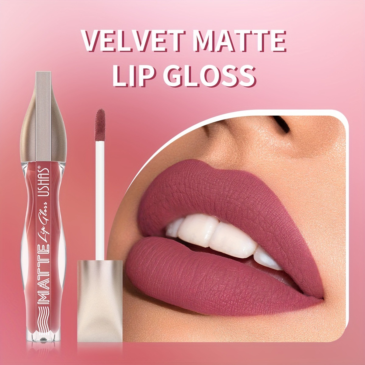 USHAS Europa y los Estados Unidos transfronterizos spot lipstick lipstick impermeable suave no pegajoso taza líquido lipstick LG2503