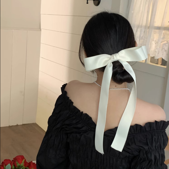 Women's Sweet Bow Knot Satin Hair Clip display picture 17