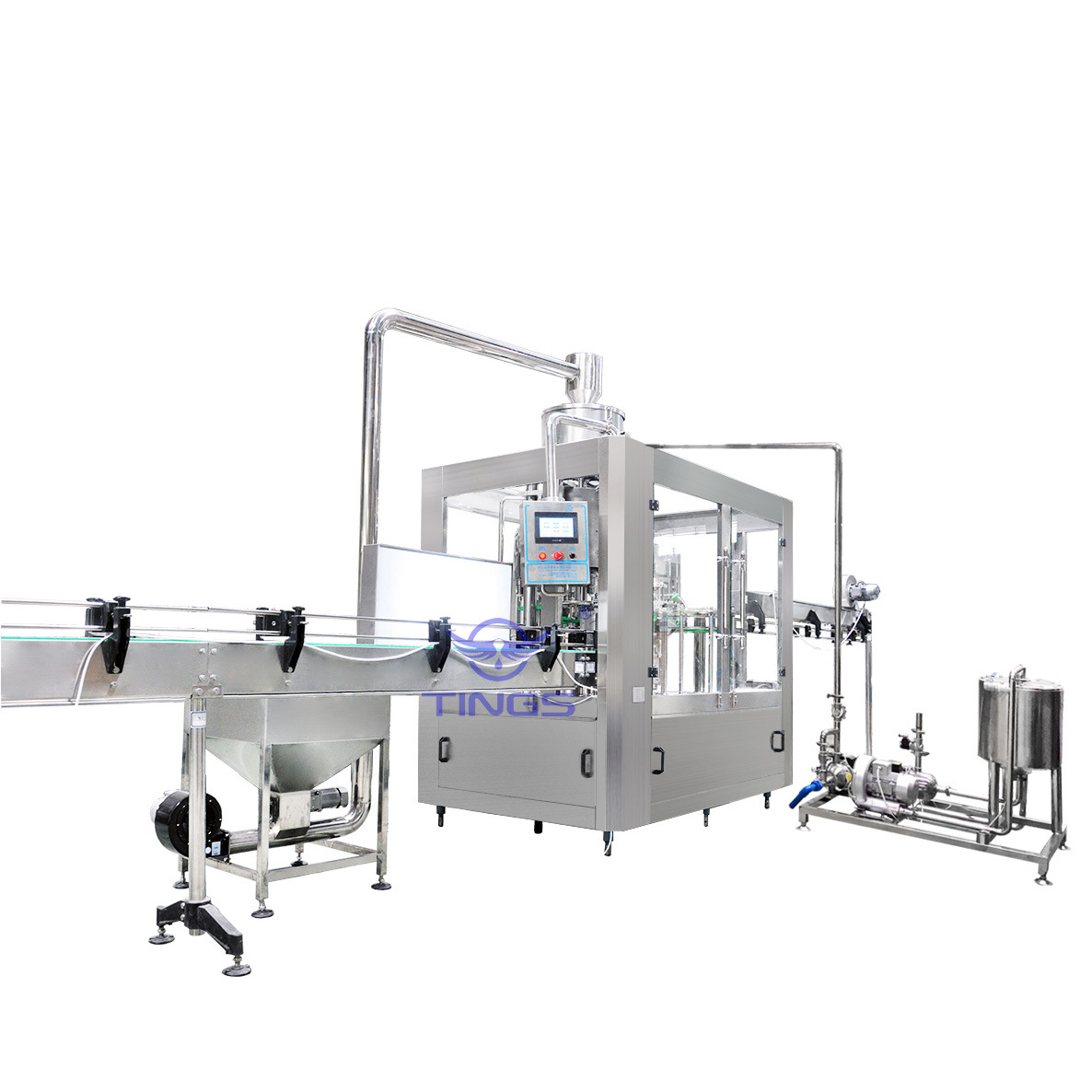 三合一液体饮料山泉水罐装机设备全自动瓶装纯净水灌装生产流水线
