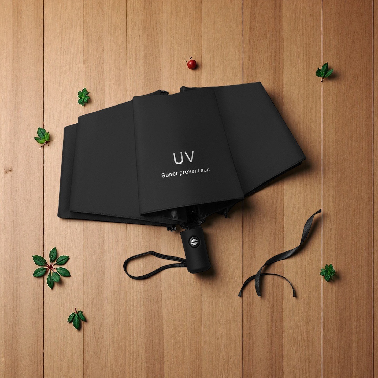 Paraguas de Sol de vinilo UV paraguas de sol paraguas de protección solar a prueba de UV paraguas plegable de tres mujeres logotipo imprimible paraguas publicitario