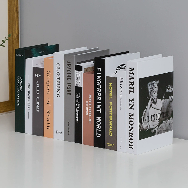 Нордический фальшивый декор книг роскошная подсветка INS ветер симуляция книга декор английский документ декор фото реквизит книга модель