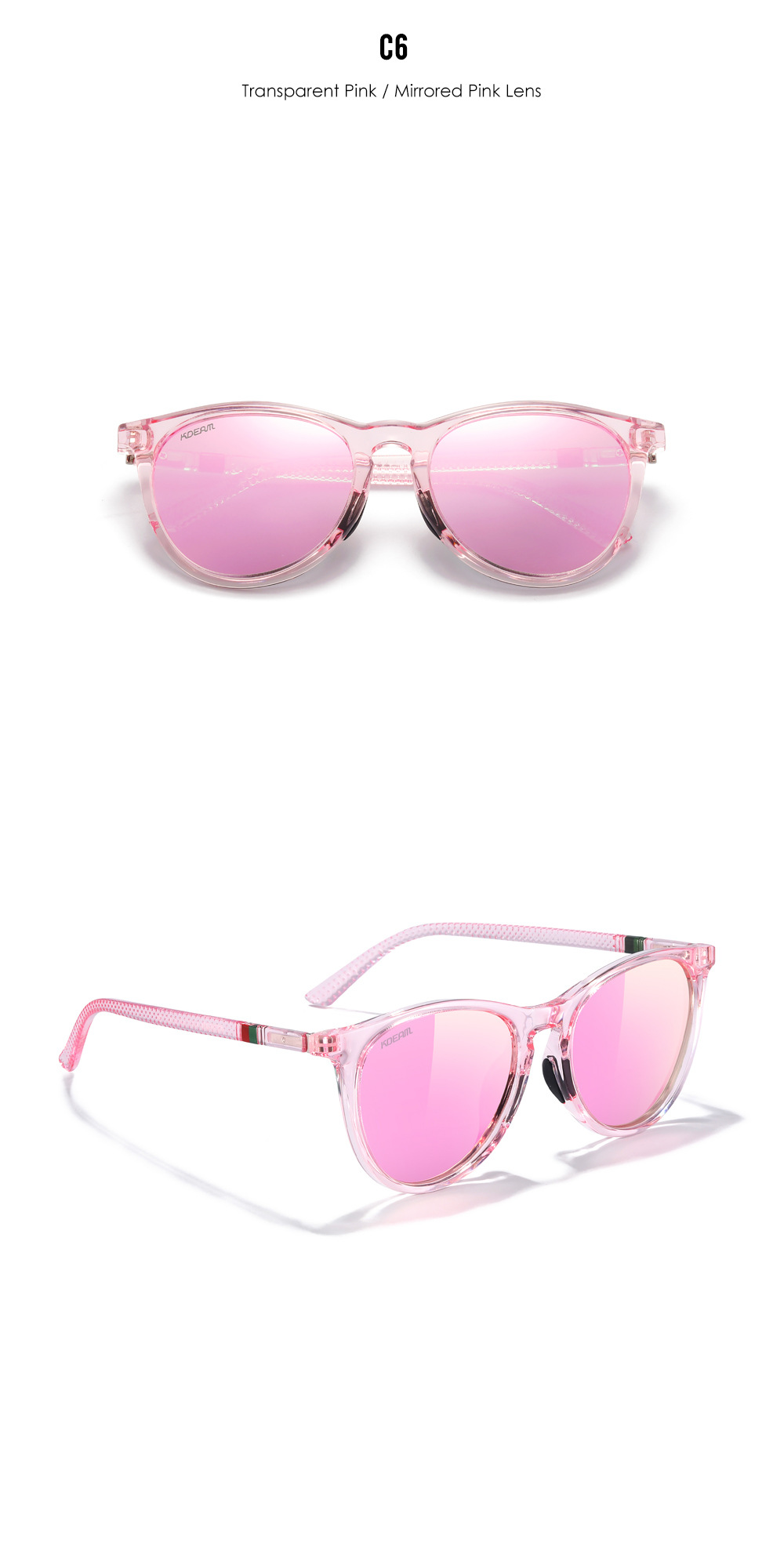 50g Weight Full Frame Glasses Structure Sunglasses Classification Tac, UV400 Protection Lens Material Round Frame Glasses Style Travel, Daily Occasion Solid Color Pattern Unisex Gender Casual Style Casual Solid Color Tac UV400 Protection Round Frame Full Frame Sports Sunglasses 18