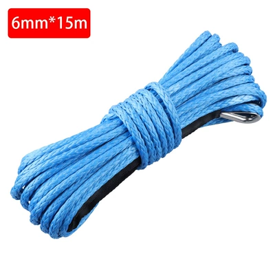 electric winch rope nylon high: Trailer rope/net/strap - 6mmx15m-blue