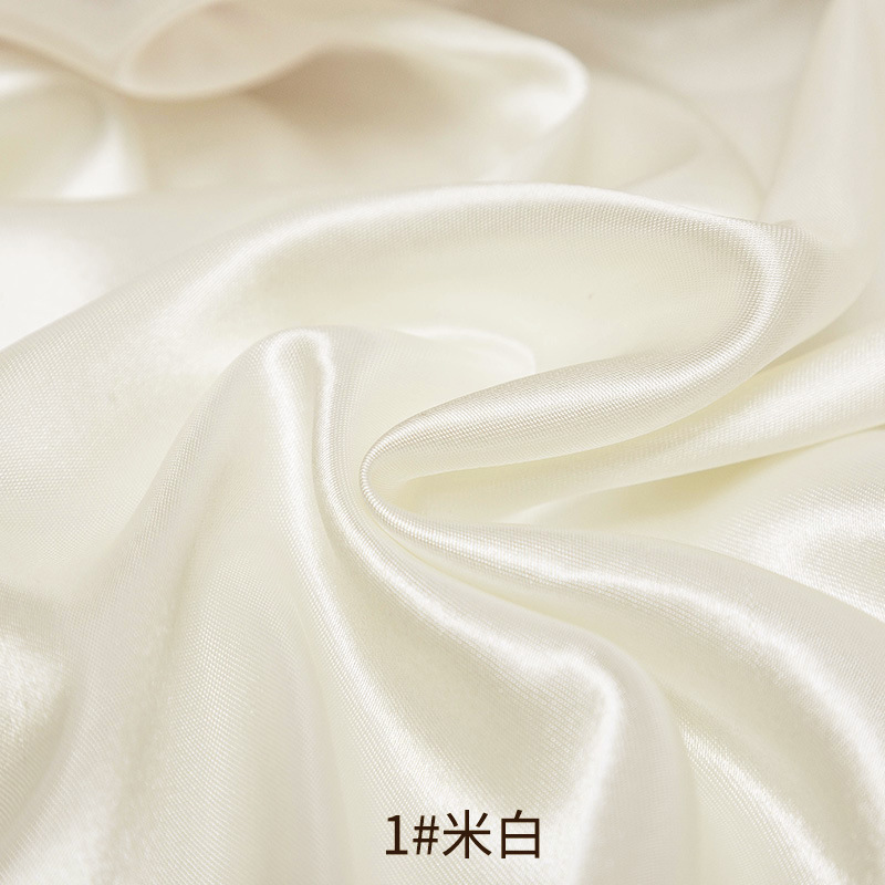 缎面礼盒内衬布里布白色绸布面料色丁布秋冬