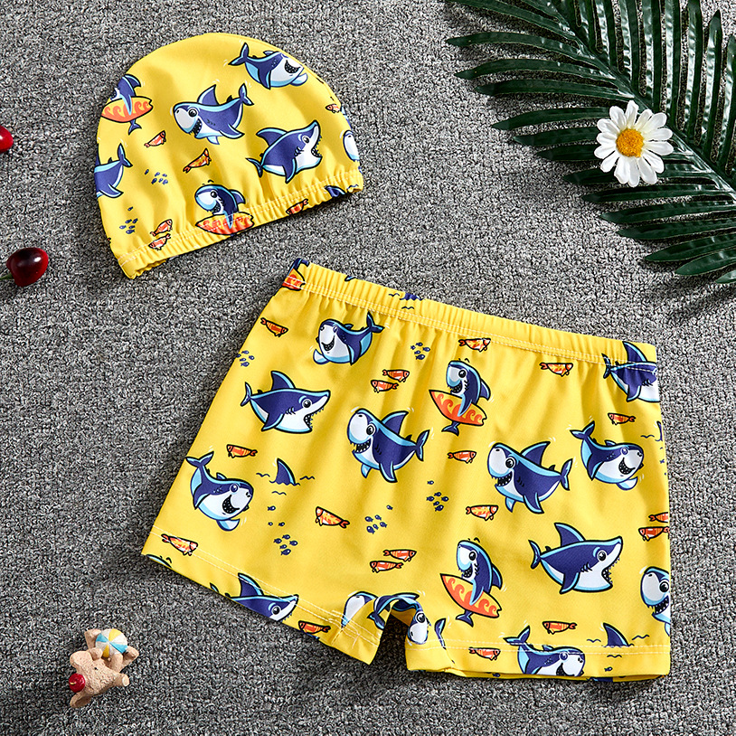 Children's Swimming Trunks Cartoon suit Boys 2025 Summer New Sunscreen Small and Medium-sized Boys Seaside Swimwear Equipment