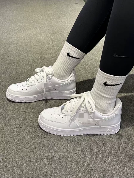 Cross-border Putian shoes, Air Force 1, first-layer leather, pure white, wheat-colored, black, unisex, with inner height-increasing insole, for sports and casual wear