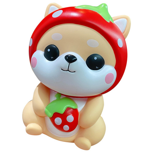 Baimao genuine Xiaocaichai piggy bank for boys and girls, anti-fall large-capacity removable piggy bank, creative desktop ornaments