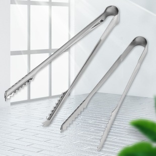 Stainless steel household food clip bar tool non-slip ice clip hot pot food clip barbecue clip multi-use meal clip