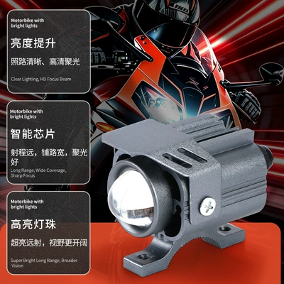 Motorcycle external LED headlight modification Motorcycle headlights, headlights