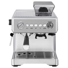 1350W跨境出欧美半自动家用浓缩带研磨一体机泵压式意式咖啡机