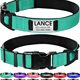 Pet Collar Nylon Reflective Ribbon Engravable Dog Collar Adjustable Dog Tab Anti-Lose Collar Supplies Factory