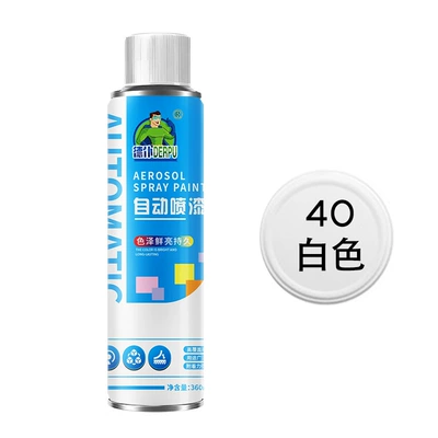 in stock automatic painting hand-cranked Avtomobil boyası - 40white-350ml-gross-weight-250gbottle-spray-paint