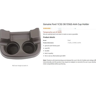 Suitable for 2001-2004 Ford F250 F350 F450 F550 water cup holder 1C3Z-3613562-AAA
