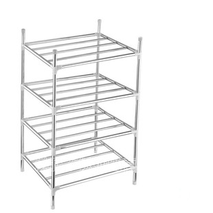 Multi-layer Stainless Steel Storage Rack Bathroom Washbasin Rack Dormitory Washbasin Rack Floor Kitchen Storage Rack Pot