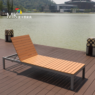 Outdoor Leisure Lounger Hotel Lounger Swimming Pool Waterproof Sun Protection Homestay Resort Outdoor Open-air Seaside Beach Chair