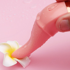 Electric heating magic tongue heating cunnilingus vibrator female masturbation device tongue licking sex toy cross-border female use