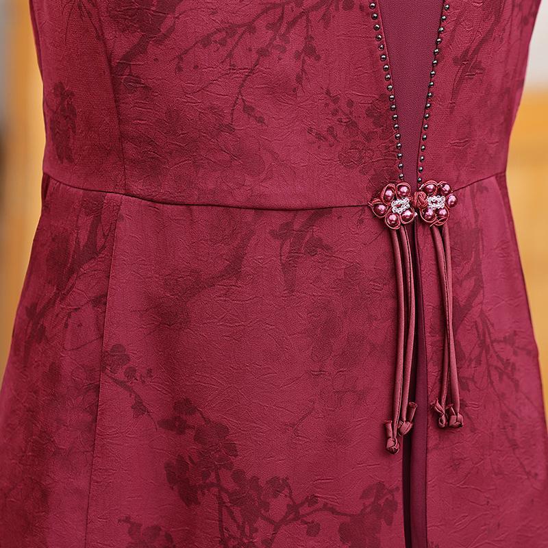 5月1日義母の結婚式の宴会服は、2025年の新しい中高年の母親の夏のシフォンドレスの気質として通常着用できます|undefined