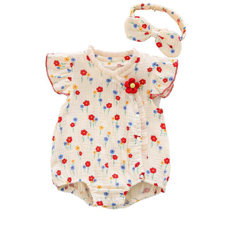 Ropa de una pieza de verano para bebés y niños pequeños