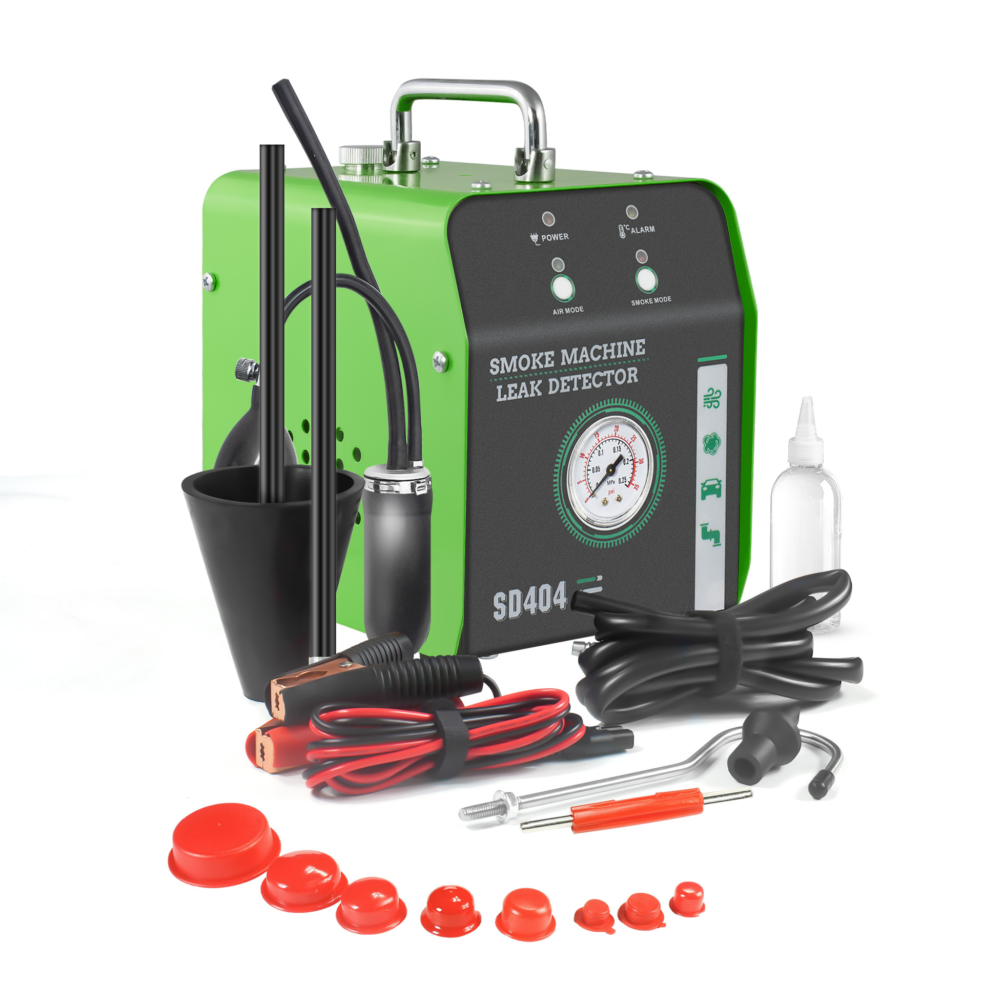 Detector de fugas de humo del automóvil, circuito de aceite del motor, tubería de escape, inspección de fugas de reparación de automóviles, falla de admisión, máquina de humo de fuga lateral